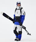 Doom Ski Jacket Men Light Grey/Black/Cobalt Blue, Image 3 of 11