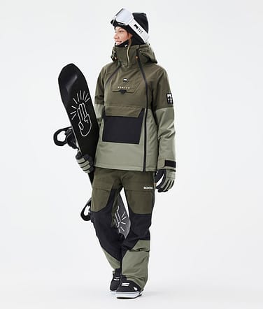 Doom W Snowboard Outfit Dame Olive Green/Black/Greenish