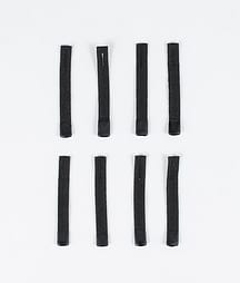 Utilities 8pc Rips Tape Zip Puller Vervangingsonderdeel Black/Black Tip