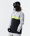 Dune 2020 Skijacke Herren Light Grey/Neon Yellow/Black