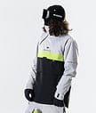 Dune 2020 Ski Jacket Men Light Grey/Neon Yellow/Black