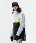 Dune 2020 Veste de Ski Homme Light Grey/Neon Yellow/Black, Image 3 sur 8
