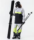 Dune 2020 Veste de Ski Homme Light Grey/Neon Yellow/Black, Image 5 sur 8