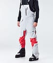 Fawk 2020 Ski Pants Men Light Grey/Red