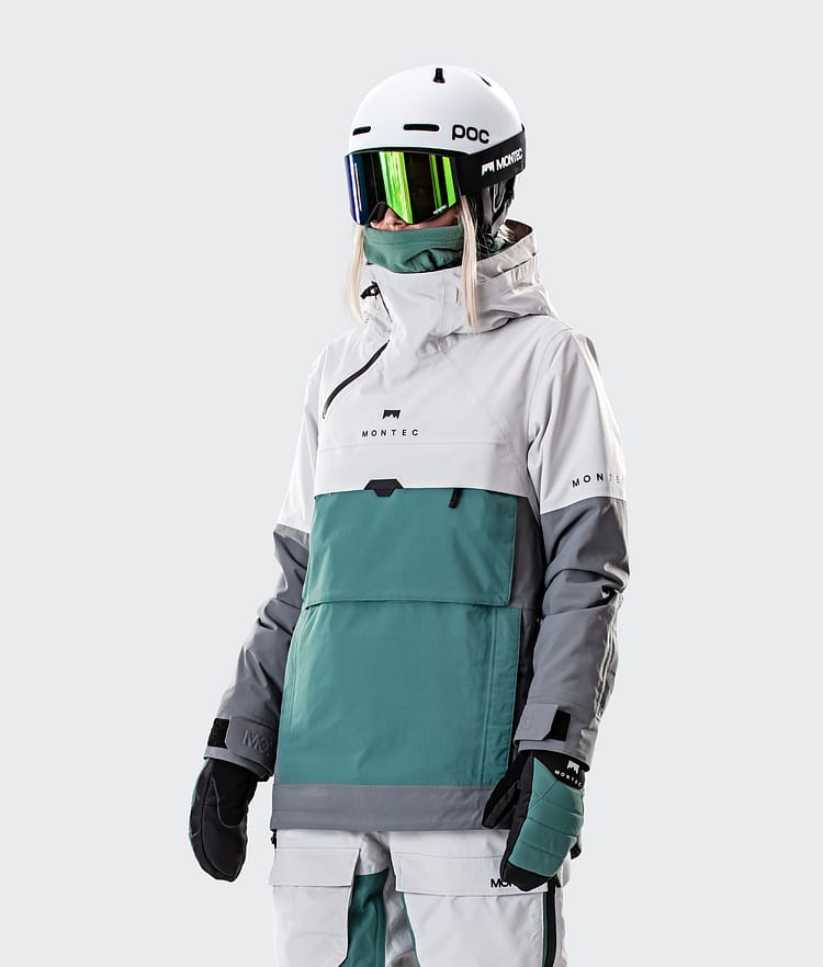 Dune W 2020 Skijacke Damen Light Grey/Atlantic/Light Pearl, Bild 1 von 9