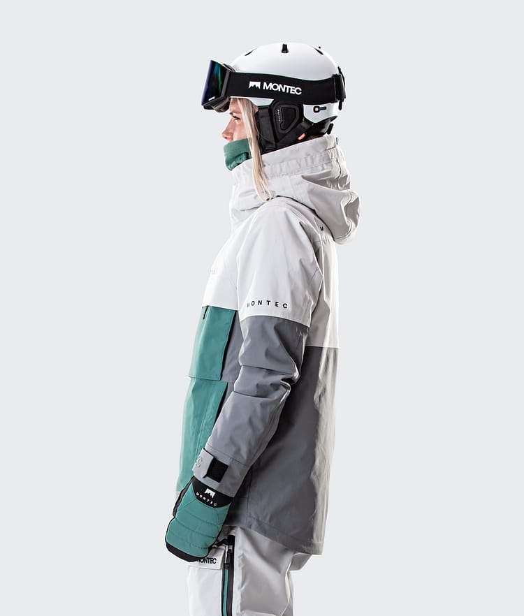 Dune W 2020 Skijacke Damen Light Grey/Atlantic/Light Pearl, Bild 4 von 9