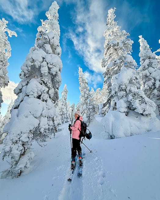Customer @bellephamm in Dune W Ski Jacket Women Pink