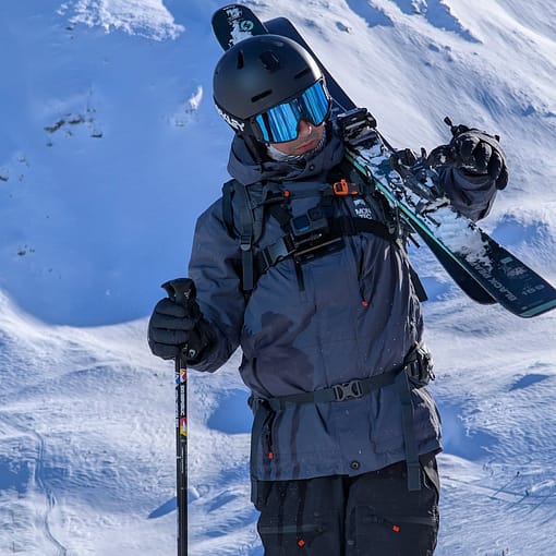 @carlosreis.87 porte Montec Fawk Snowboard Jacket Metal Blue