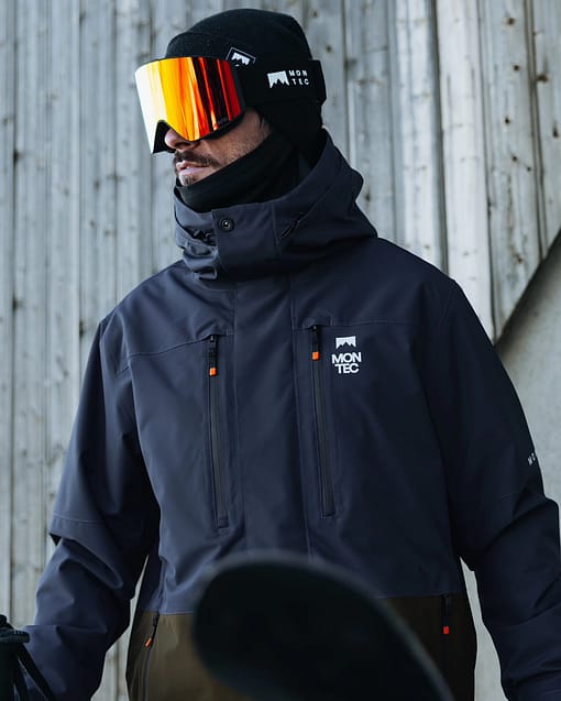 @mario_mitteregger porte Montec Fawk Snowboard Jacket Dark Blue/Fatigue