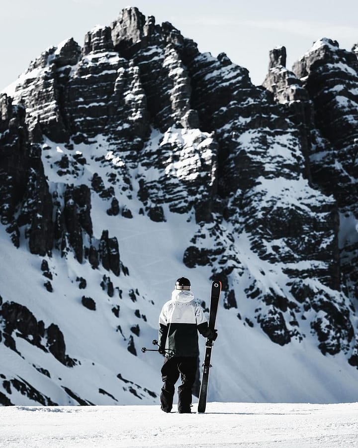 Doom Snowboard Jacket Men Light Grey/Black/Dark Atlantic