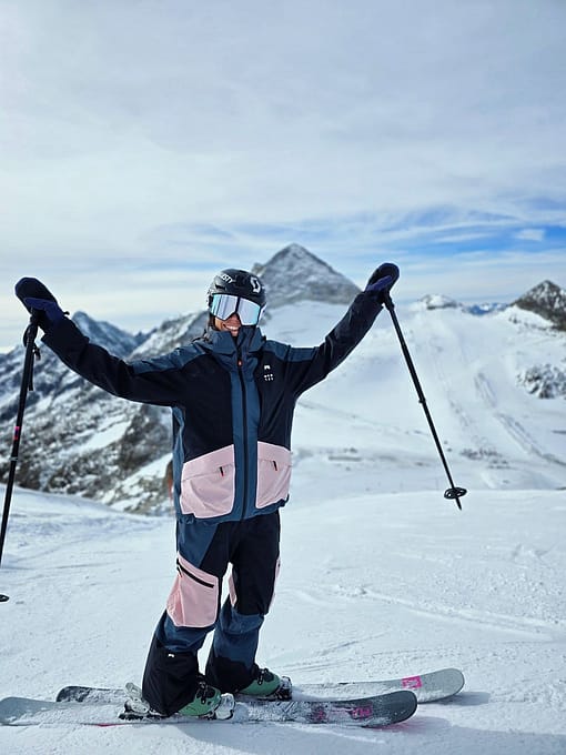 @zuzawitych porte Montec Morpheus W Snowboard Jacket Metal Blue/Black/Soft Pink