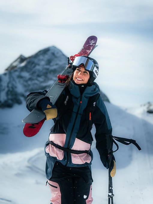 @zuzawitych porte Montec Morpheus W Snowboard Jacket Metal Blue/Black/Soft Pink