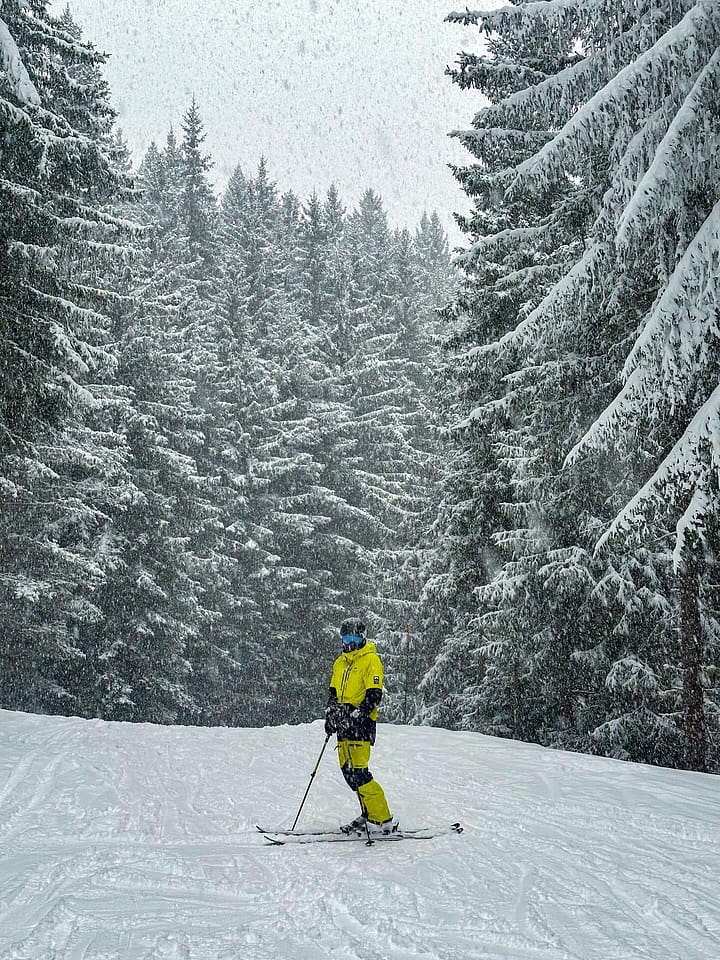 Klant @tao_en_montagne in Arch Snowboard jas Heren Bright Yellow/Black