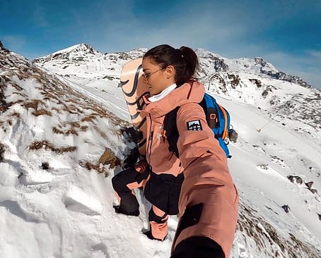 Zákazník @eri_franz v Moss W 2021 Bunda na Snowboard Dámské Pink/Black Renewed