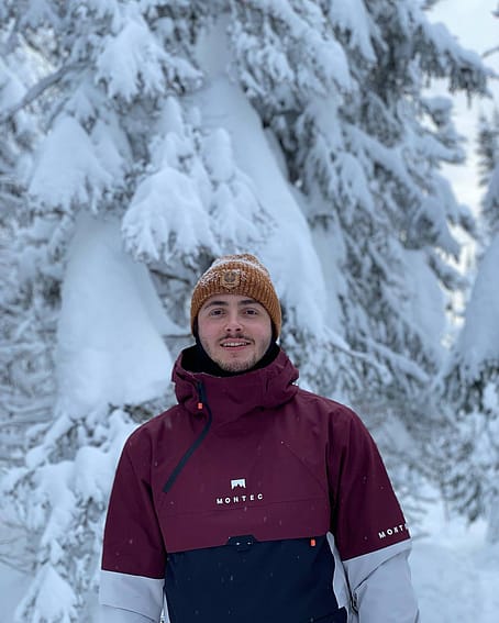 Zákazník @mathhoude v Dune 2021 Bunda na Snowboard Pánské Burgundy/Black/Light Grey