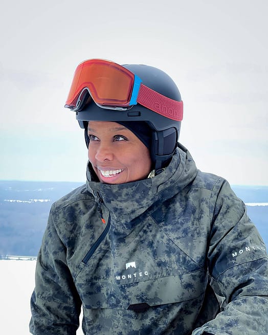 Klient @laurie.townshend w Dune W 21 Kurtka Narciarska Kobiety Olive Green Tiedye