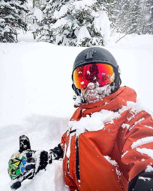 Zákazník @jtmellecker v Fawk 21 Bunda na Snowboard Pánské Orange/Black