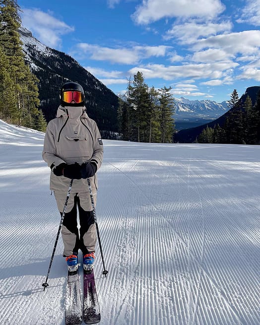 Cliente @w_llewellyndavies en Fawk W 21 Pantalones Esquí Mujer Sand/Black