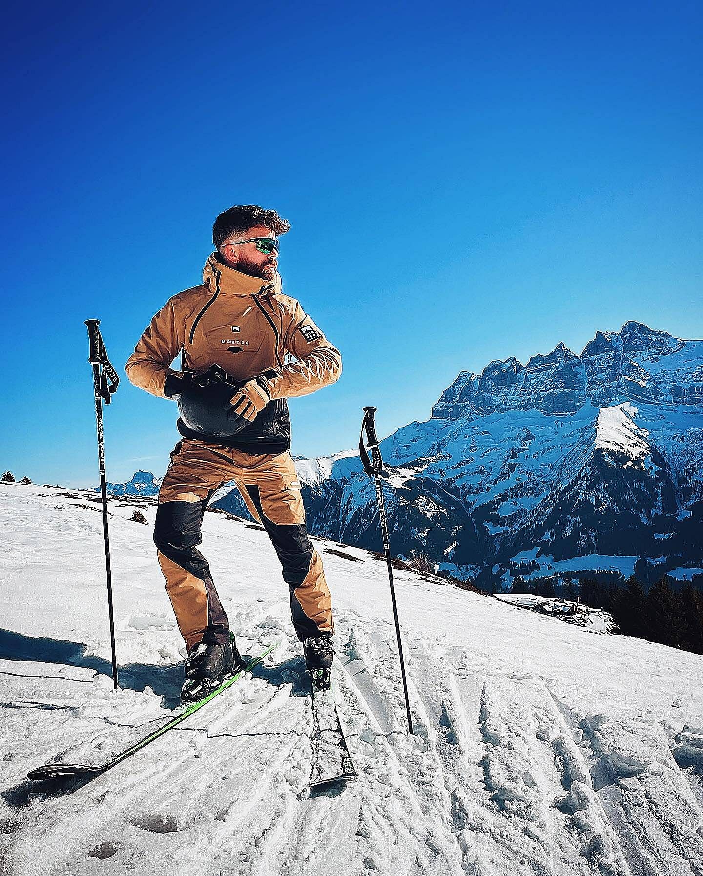 Montec Fawk Ski Pants Men Gold/Black | Montecwear.com