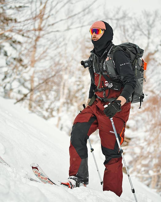 Customer @frozen__fingers in Fawk Ski Pants Men Burgundy/Black