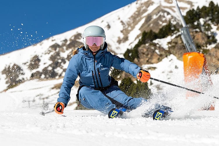 Customer @carlaa_torrents in Moss W Veste Snowboard Femme Blue Steel/Black Renewed