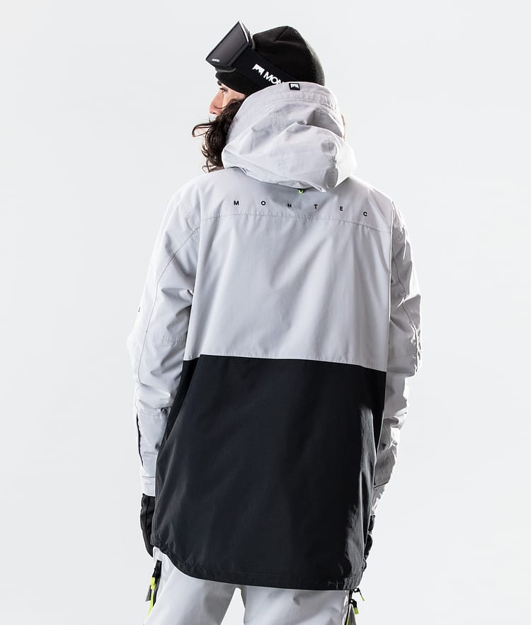 Dune 2020 Snowboard Jacket Men Light Grey/Neon Yellow/Black, Image 4 of 7
