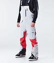 Fawk 2020 Pantalones Snowboard Hombre Light Grey/Red
