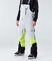 Fawk 2020 Pantaloni Snowboard Uomo Light Grey/Neon Yellow/Black