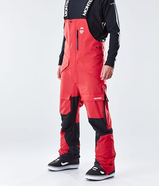 Fawk 2020 Spodnie Snowboardowe Mężczyźni Red/Black
