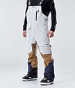 Fawk 2020 Kalhoty na Snowboard Pánské Light Grey/Gold/Marine