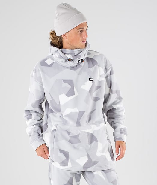 Delta 2020 Fleece-hoodie Herre Snow Camo