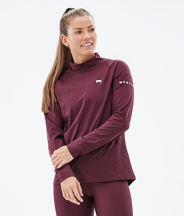 Zulu W Camiseta Térmica Mujer Burgundy