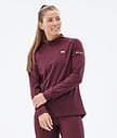 Zulu W Base Layer Top Women Burgundy