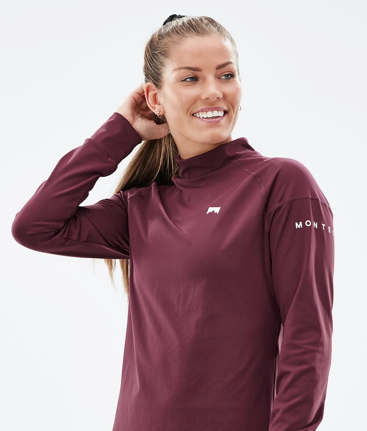 Zulu W Top Termiczny Kobiety Burgundy, Zdjęcie 5 z 6