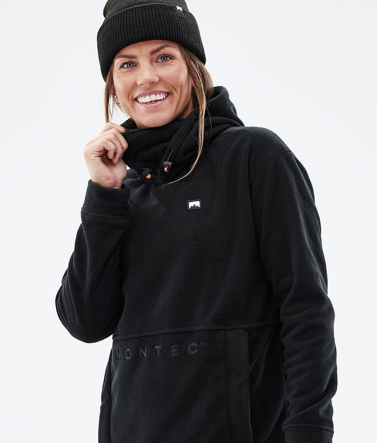 Delta W 21 Fleecová Mikina s Kapucí Dámské Black, Obrázek 2 z 7