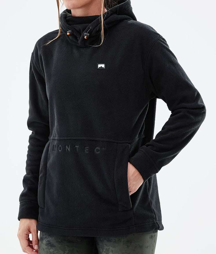 Delta W 21 Fleecová Mikina s Kapucí Dámské Black, Obrázek 7 z 7