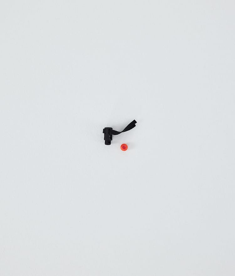 Stopper Double Elastic Replacement Parts Black/Orange Bead, Image 1 of 3