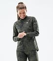 Zulu W Top Termiczny Kobiety Olive Green Tiedye