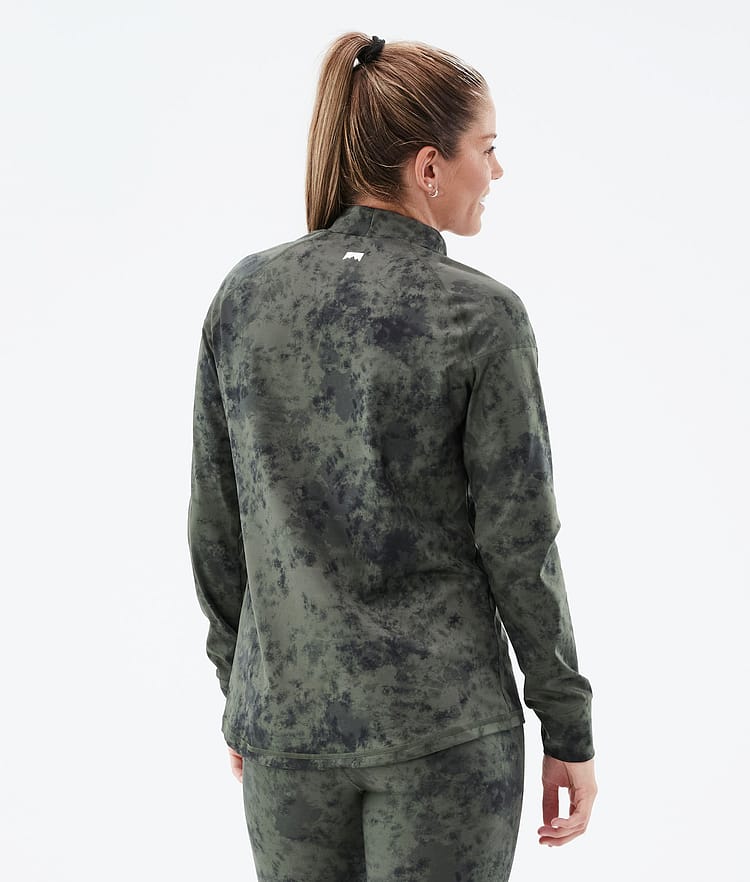 Zulu W Top Termiczny Kobiety Olive Green Tiedye, Zdjęcie 2 z 6