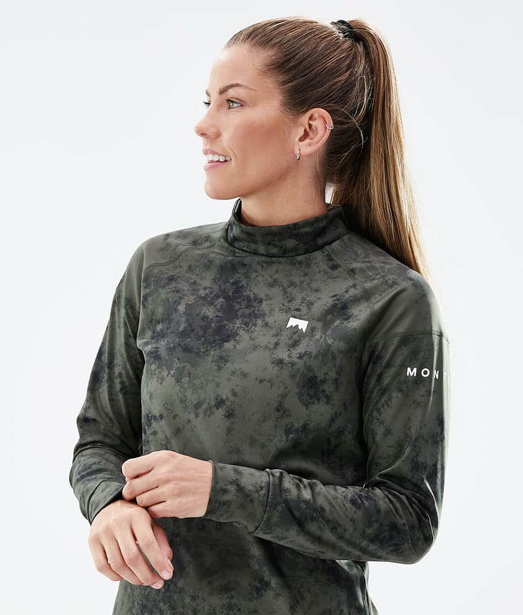 Zulu W Top Termiczny Kobiety Olive Green Tiedye, Zdjęcie 5 z 6