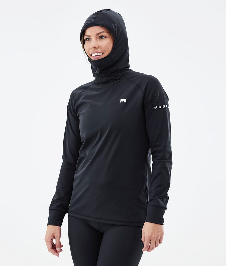 Zulu Hood W Termotričko Dámské Black, Obrázek 3 z 7