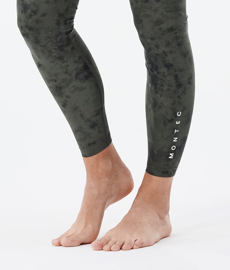 Zulu W Termokalhoty Dámské Olive Green Tiedye, Obrázek 7 z 7