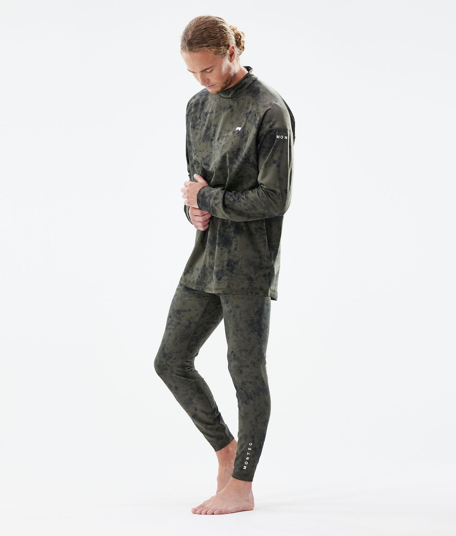 Zulu Termokalhoty Pánské Olive Green Tiedye, Obrázek 3 z 7