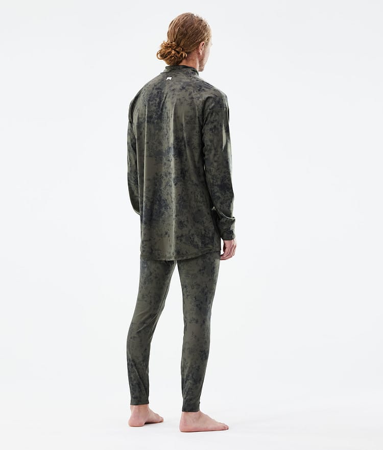 Zulu Termokalhoty Pánské Olive Green Tiedye, Obrázek 4 z 7