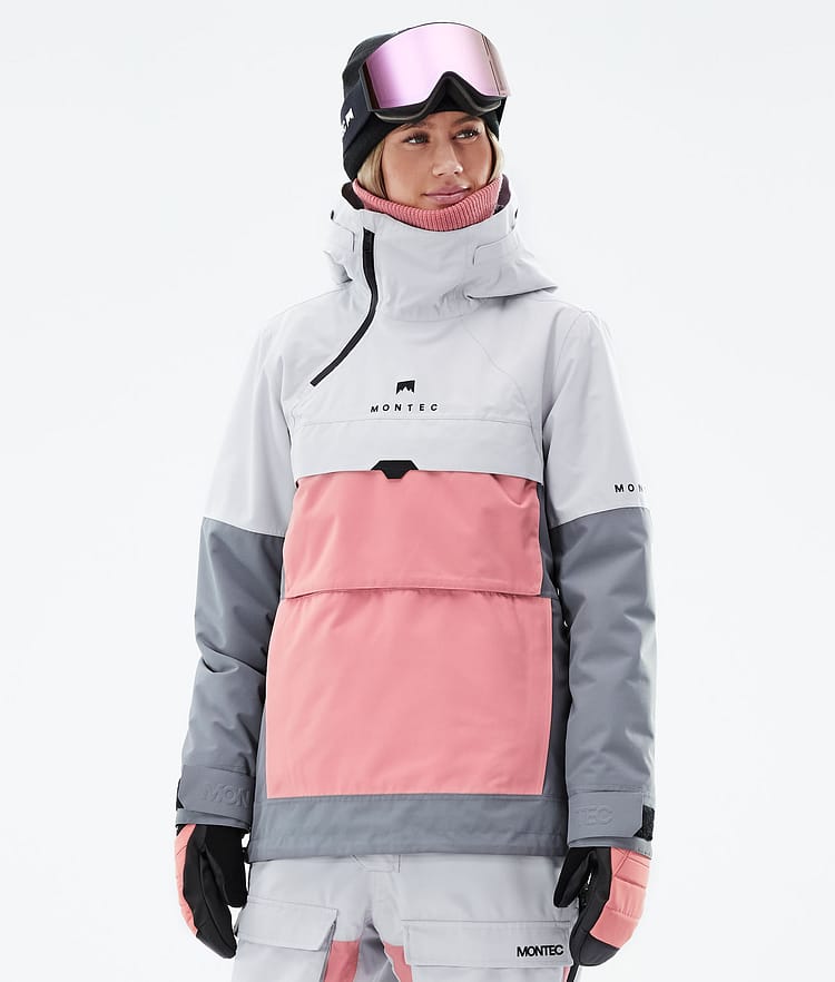 Dune W 2021 Chaqueta Snowboard Mujer Light Grey/Pink/Light Pearl, Imagen 1 de 8