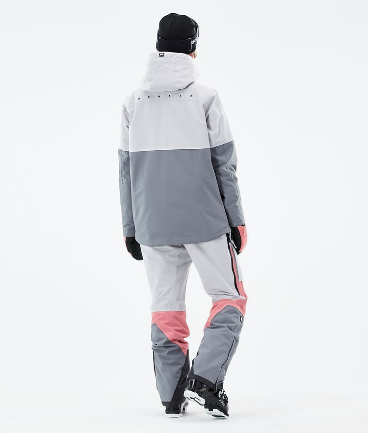 Dune W 21 Kurtka Narciarska Kobiety Light Grey/Pink/Light Pearl, Zdjęcie 5 z 8