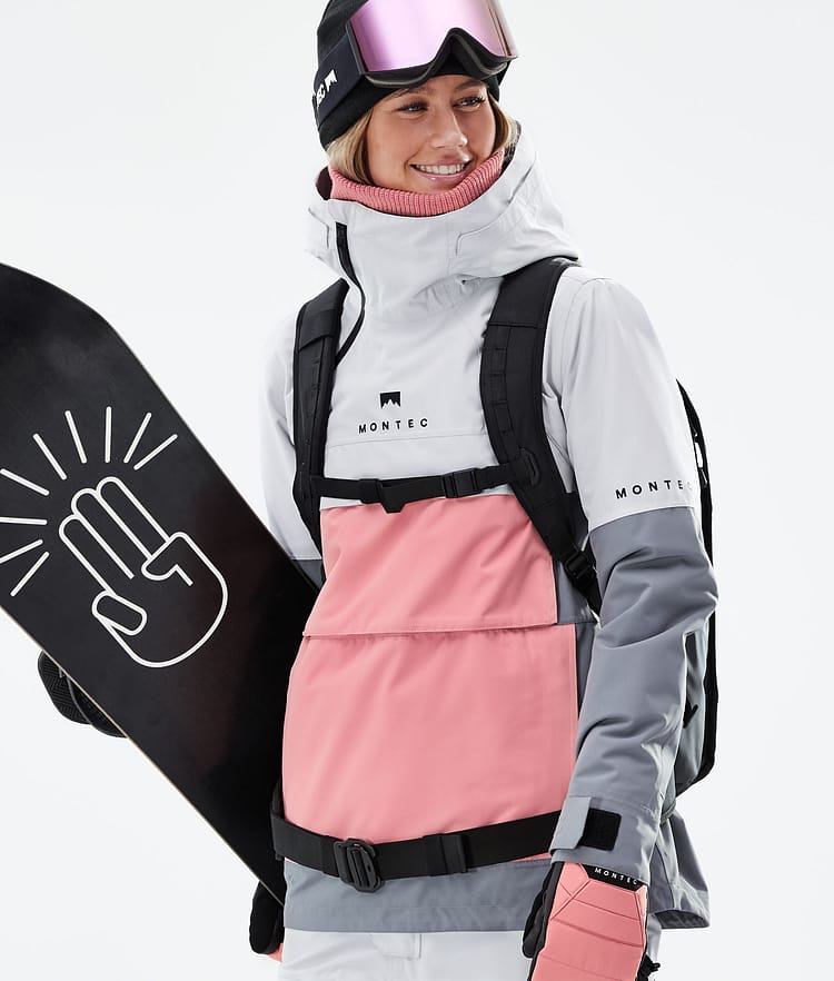 Dune W 2021 Chaqueta Snowboard Mujer Light Grey/Pink/Light Pearl, Imagen 6 de 8
