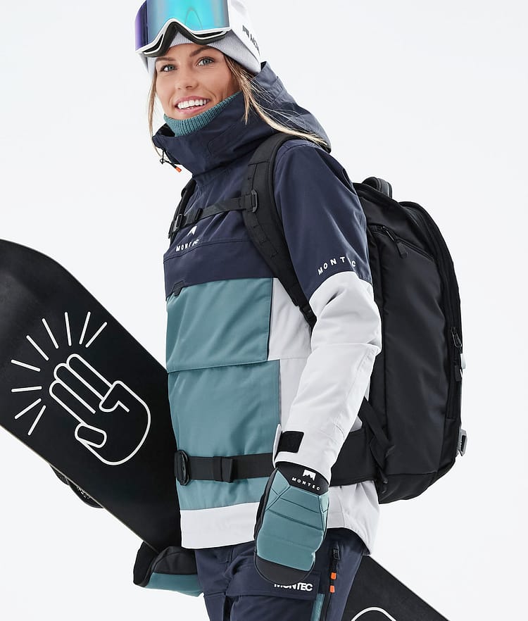 Dune W 21 Chaqueta Snowboard Mujer Marine/Atlantic/Light Grey, Imagen 4 de 11