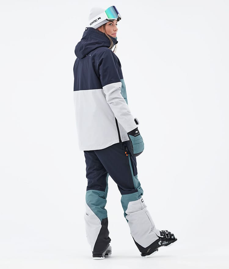 Dune W 21 Kurtka Narciarska Kobiety Marine/Atlantic/Light Grey, Zdjęcie 7 z 11