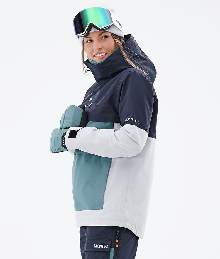 Dune W 21 Chaqueta Snowboard Mujer Marine/Atlantic/Light Grey, Imagen 8 de 11